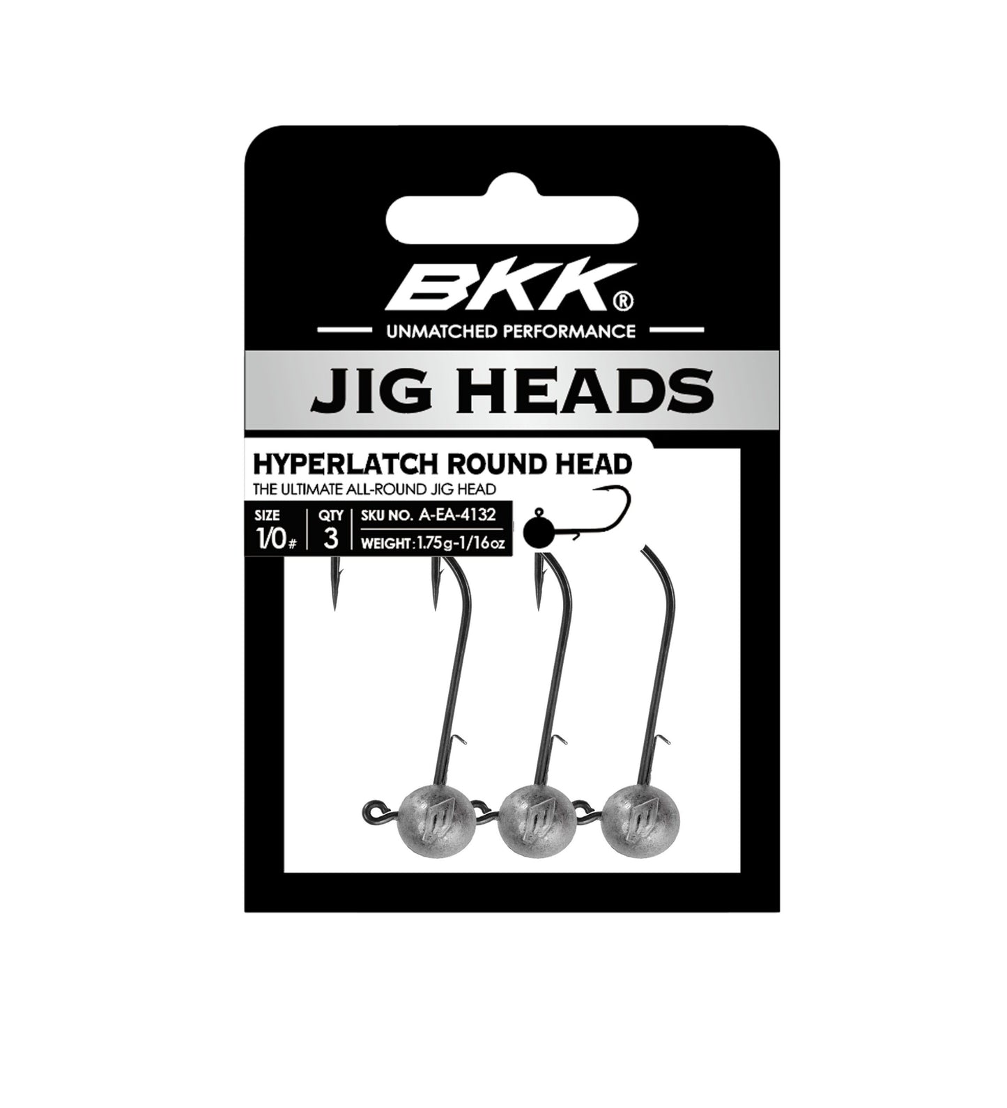 BKK - Hyperlatch Round Head Jig (3x Stück)